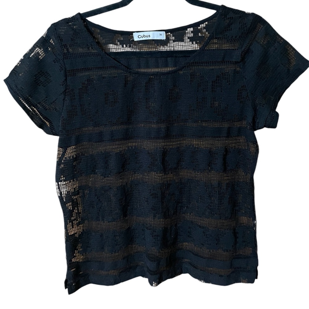 Cubus Lace Short Sleeve Shirt